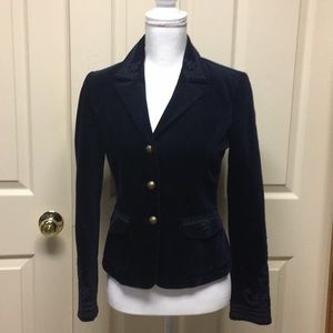 Blue velvet blazer by Vertigo